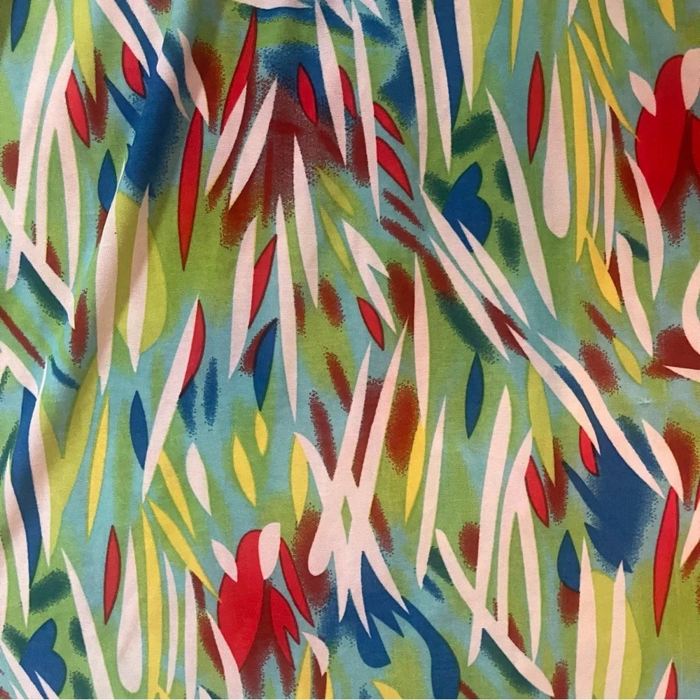 Nordstrom American Twist Tropical Strapless Ruffle Popover Maxi Dress Large - Picture 8 of 8